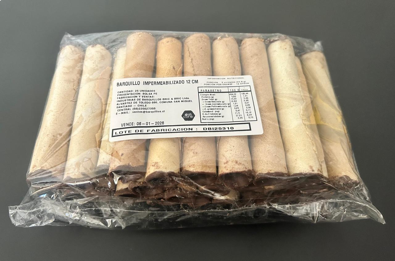 Barquillos Impermeabilizados 12cm X25