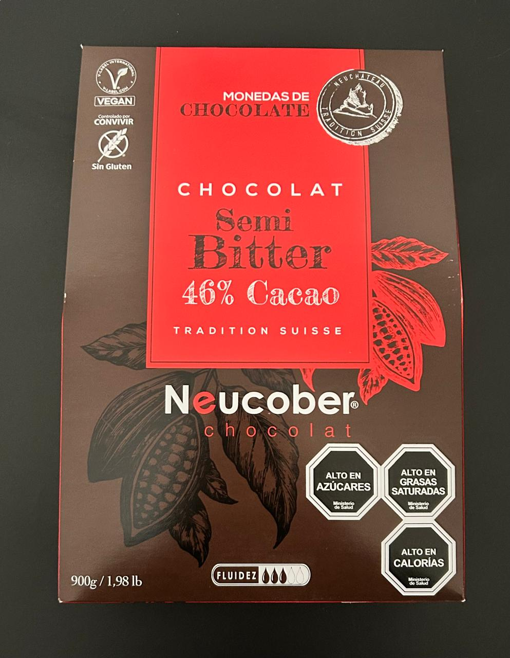 Cobertura Neucober Semibitter 46% Cacao (801)