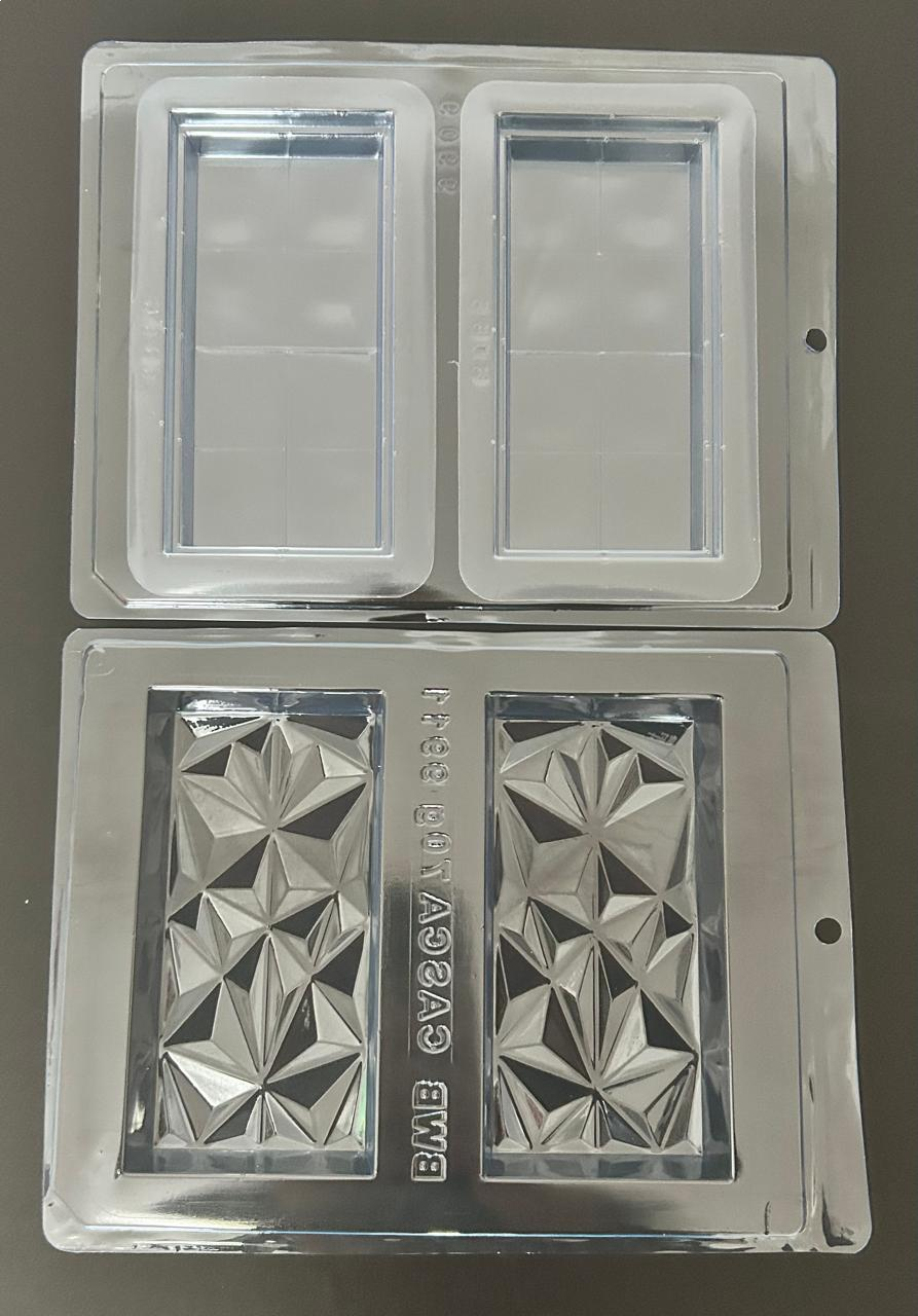 Molde Chocolate 3d Barra Cristal