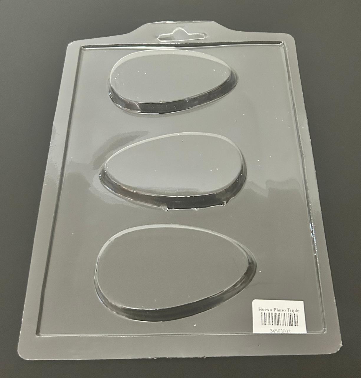 Molde Chocolate Huevo Plano Triple