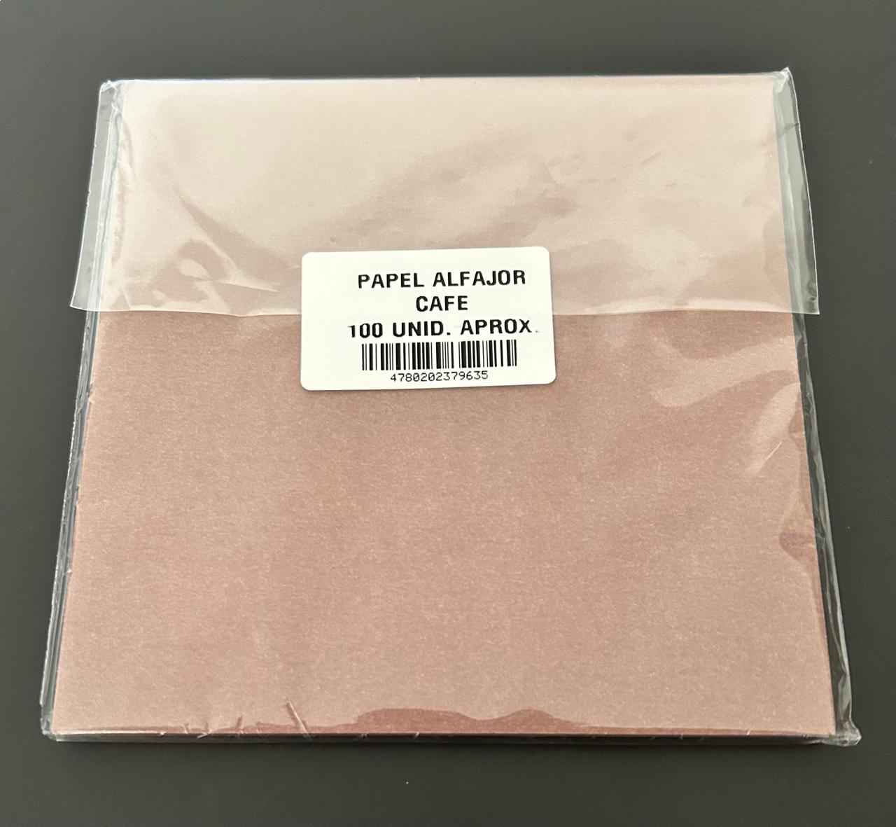 Papel Alfajor Cafe Claro X100