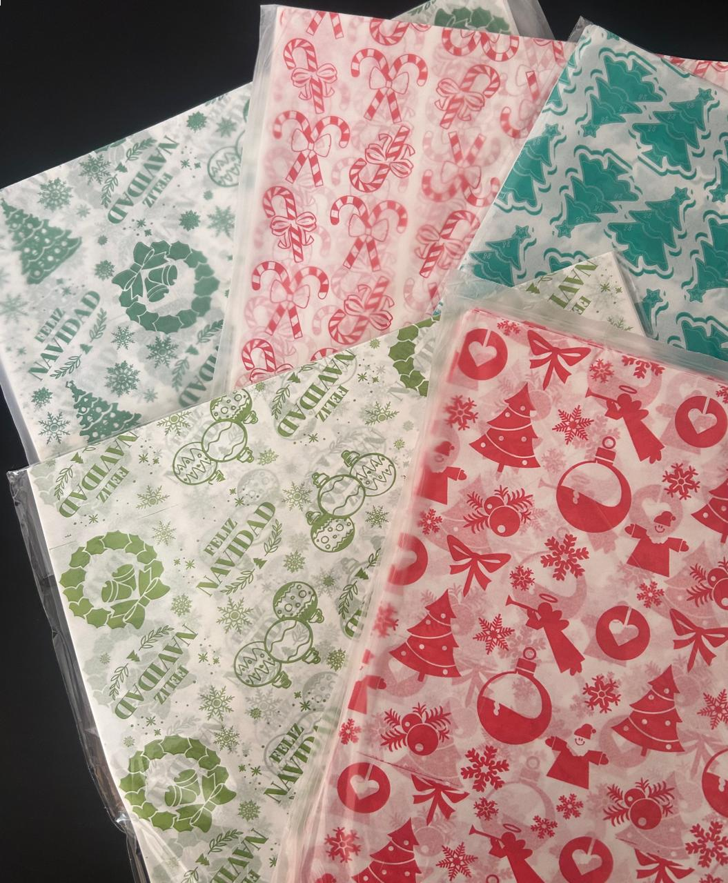 Papel Sandwich Navidad X100