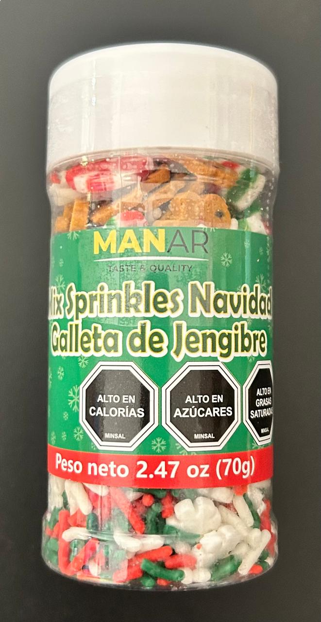 Sprinkles Navidad Jenjibre 70 Grs