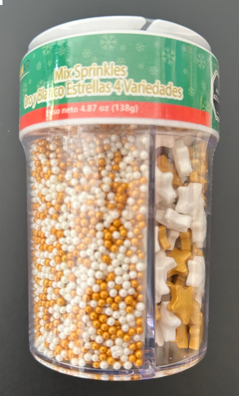 Sprinkles Oro Blanco 4 Variedades 80 Grs