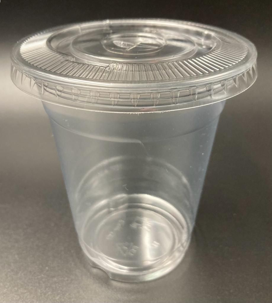 Vaso 350 Pet  Tapa Plana X50