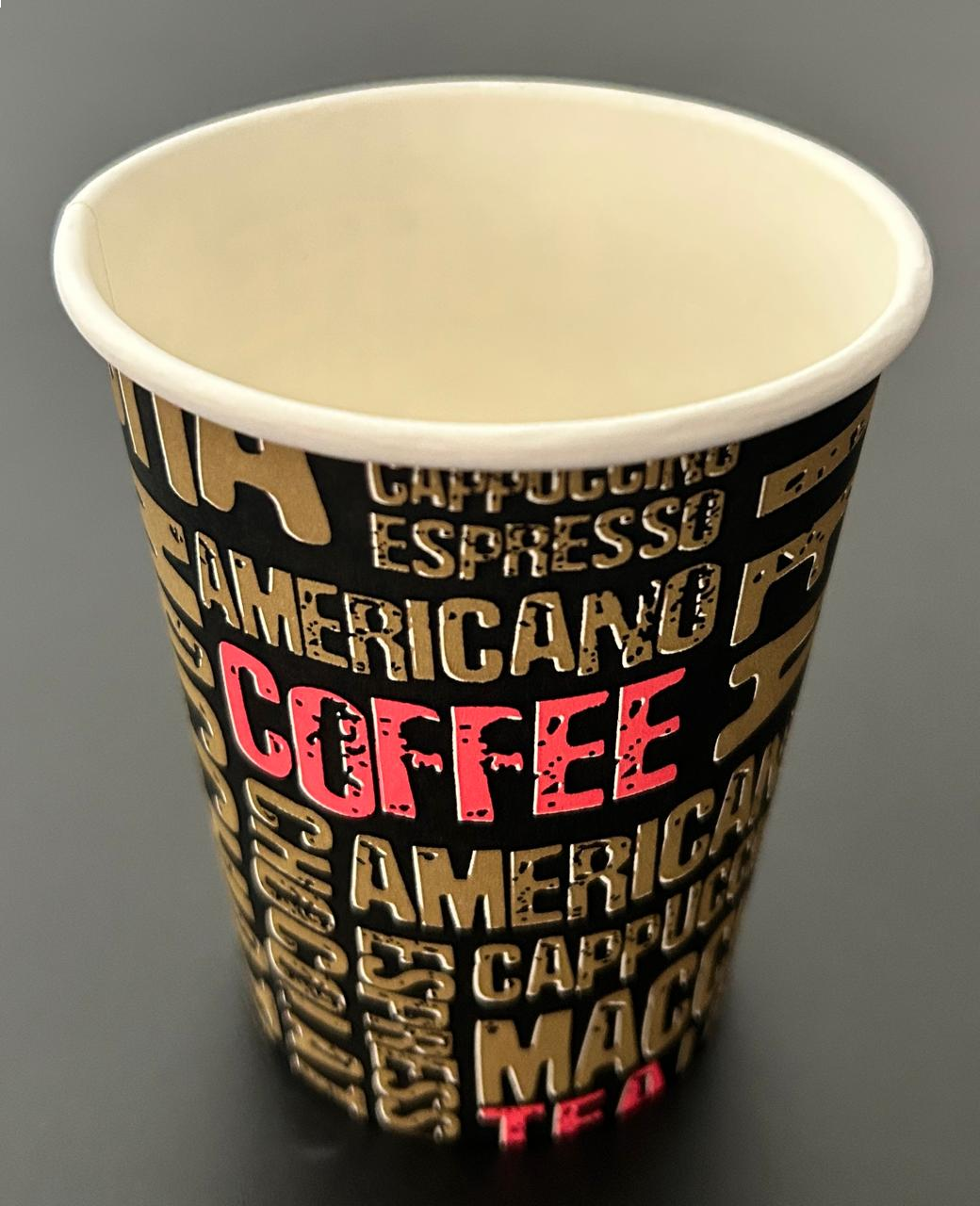 Vaso Poli Negro Diseno 8 Onzas X50